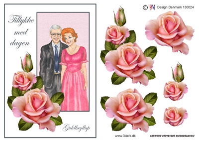 3D Guldbryllup A5